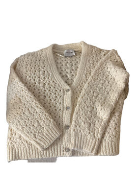 Women's Industry Cream Open Knit Cardigan Size M